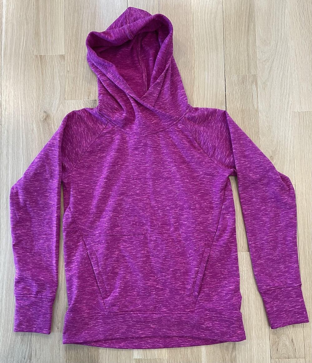NWT Stitch Fix Runway Hoodie Womens L Pink Fleece Pullover Hooded Pockets
